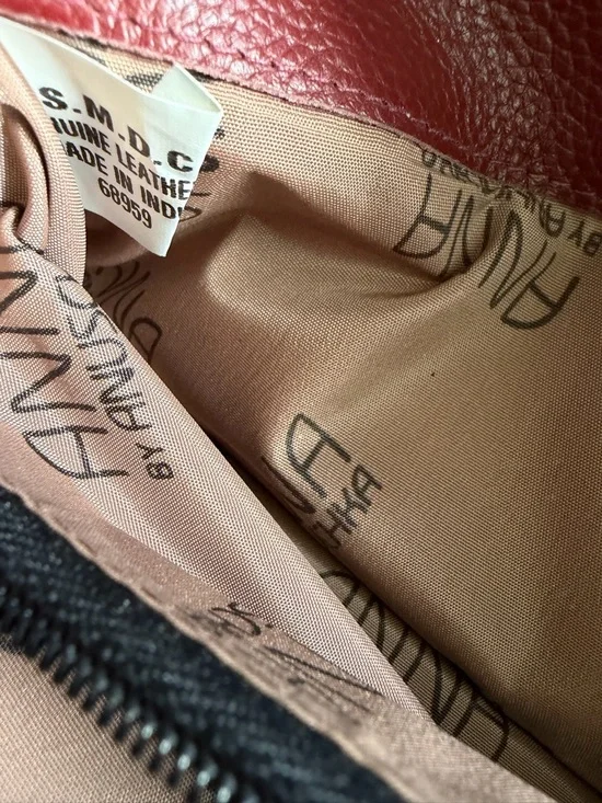 Anuschka Hand-Painted Hummingbird Floral Wallet in Pink Yellow Leather - Picture 7 of 10